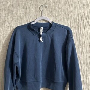 Lululemon Perfectly Oversized Cropped Crew Sz 2